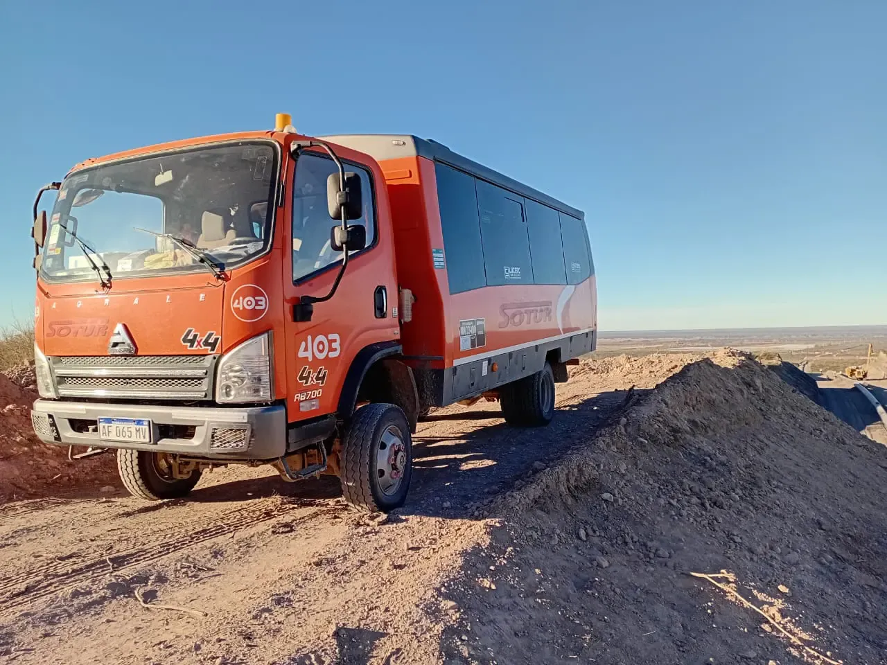 Unidad SOTUR en terreno minero