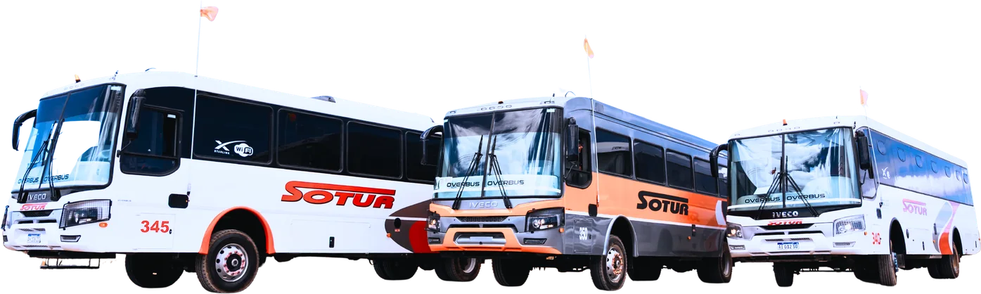 Flota de buses 4x4 SOTUR